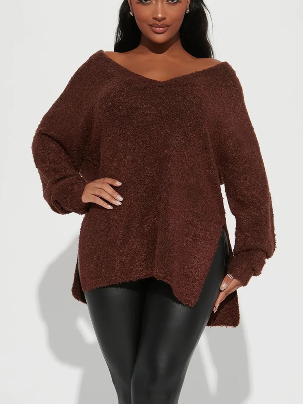 FASHION NOVA “Get Your Knit Together Oversized Sweater”